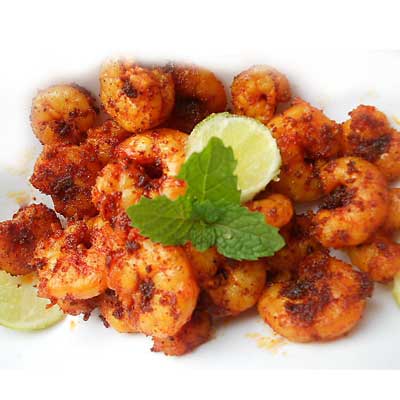 "Prawns Fry  - 1plate Non Veg (Viceroy Biryani Point) - Click here to View more details about this Product